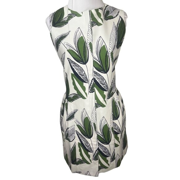 Tyler Boe Gabby Dress Style 40100P NEW with tags Ladies Size MED Leaf Print - Picture 10 of 11